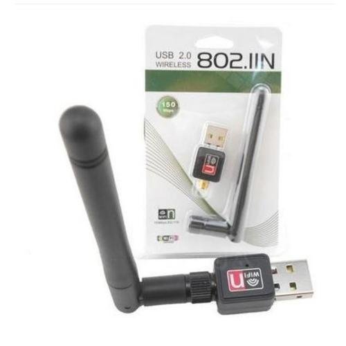 Adaptador USB Wireless 150Mbps 802.11N - Antena Grande 5DBI