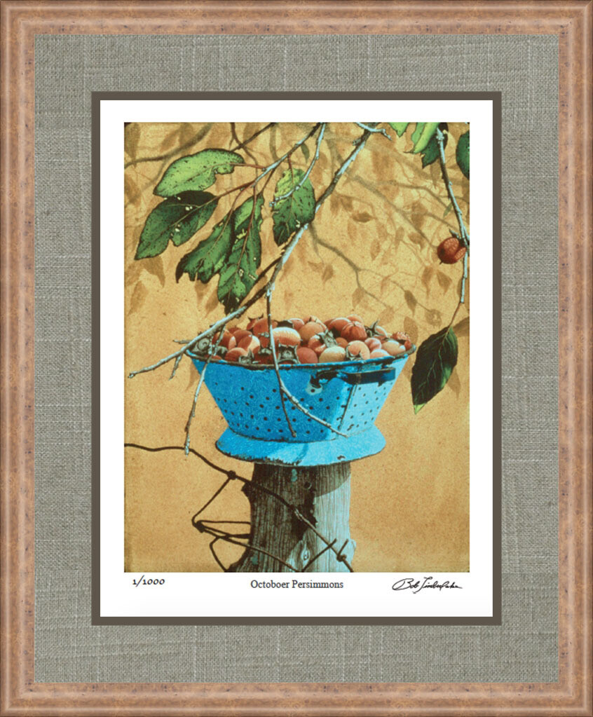 October Persimmons Framed - Artist Proof Edition