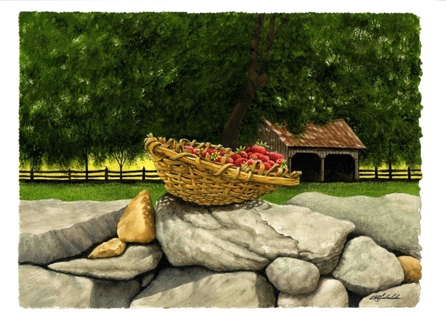 Summer Strawberries (Unframed)