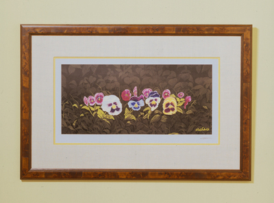 Luna&#39;s Pansies (Unframed)