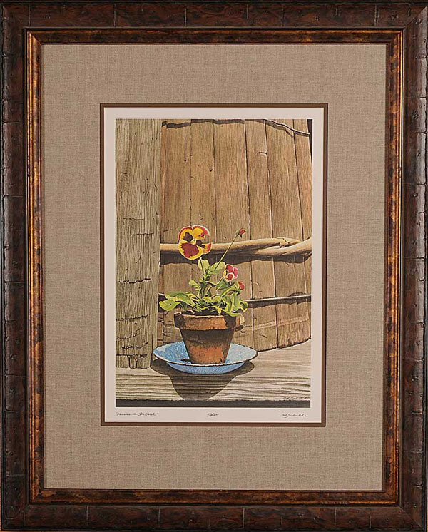 Pansies on the Porch  Reproduction (Unframed)