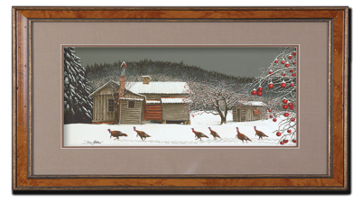 Six Gobblers (Framed) - Artist Proof