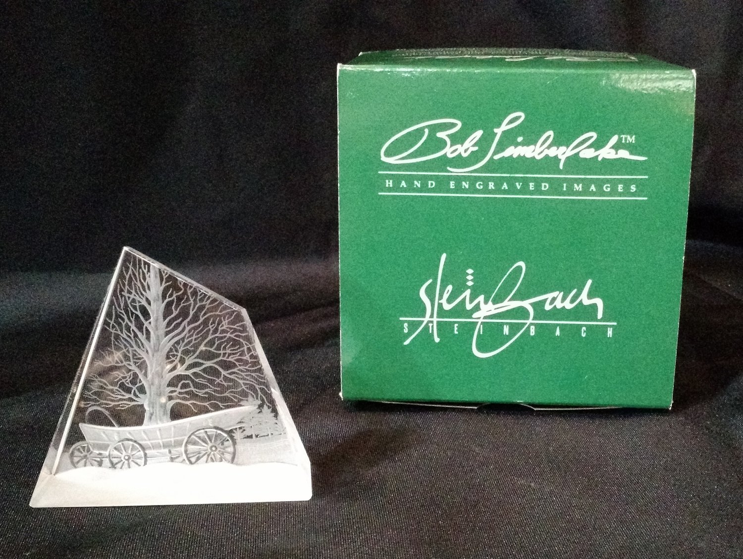 February at Riverwood Crystal Glass Weight