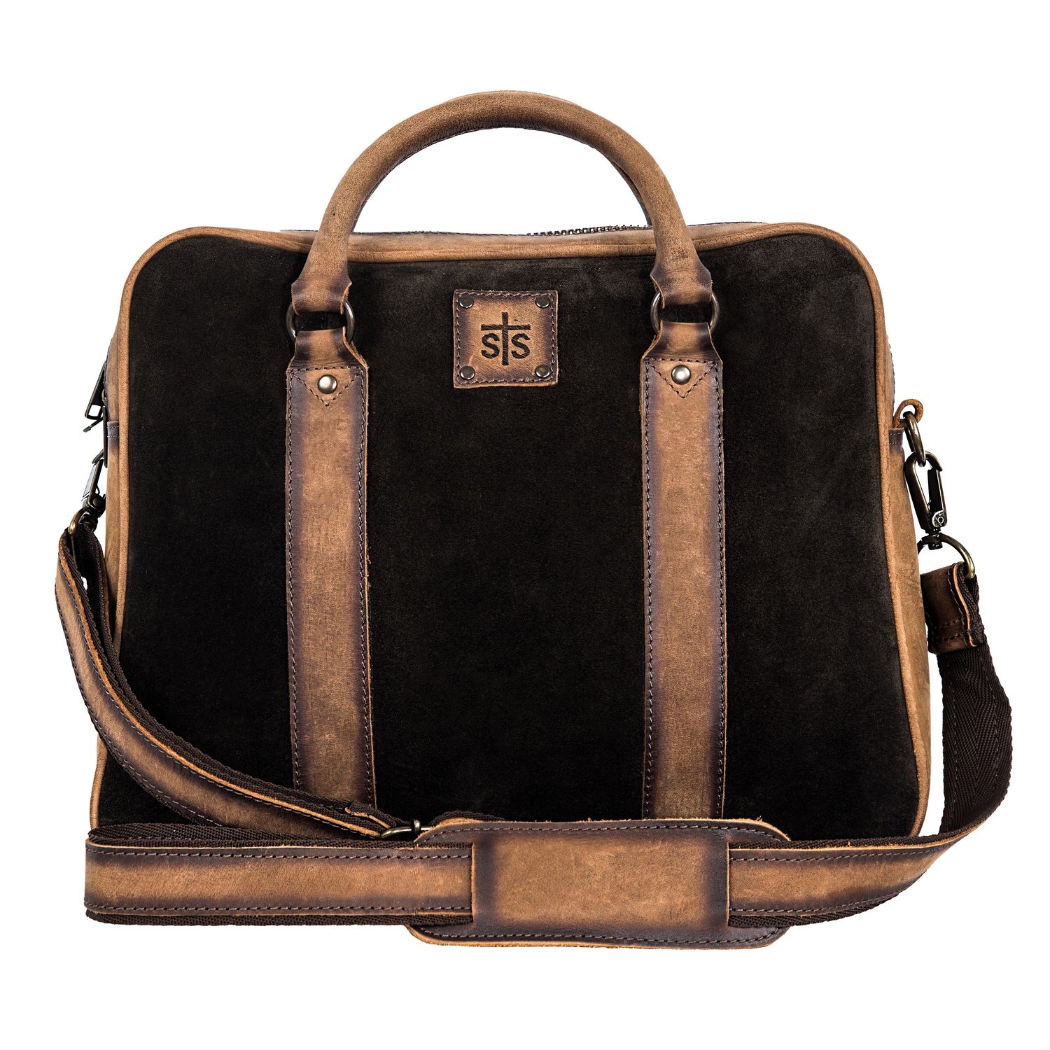 HERITAGE SATCHEL BRIEFCASE  SUEDE / LEATHER