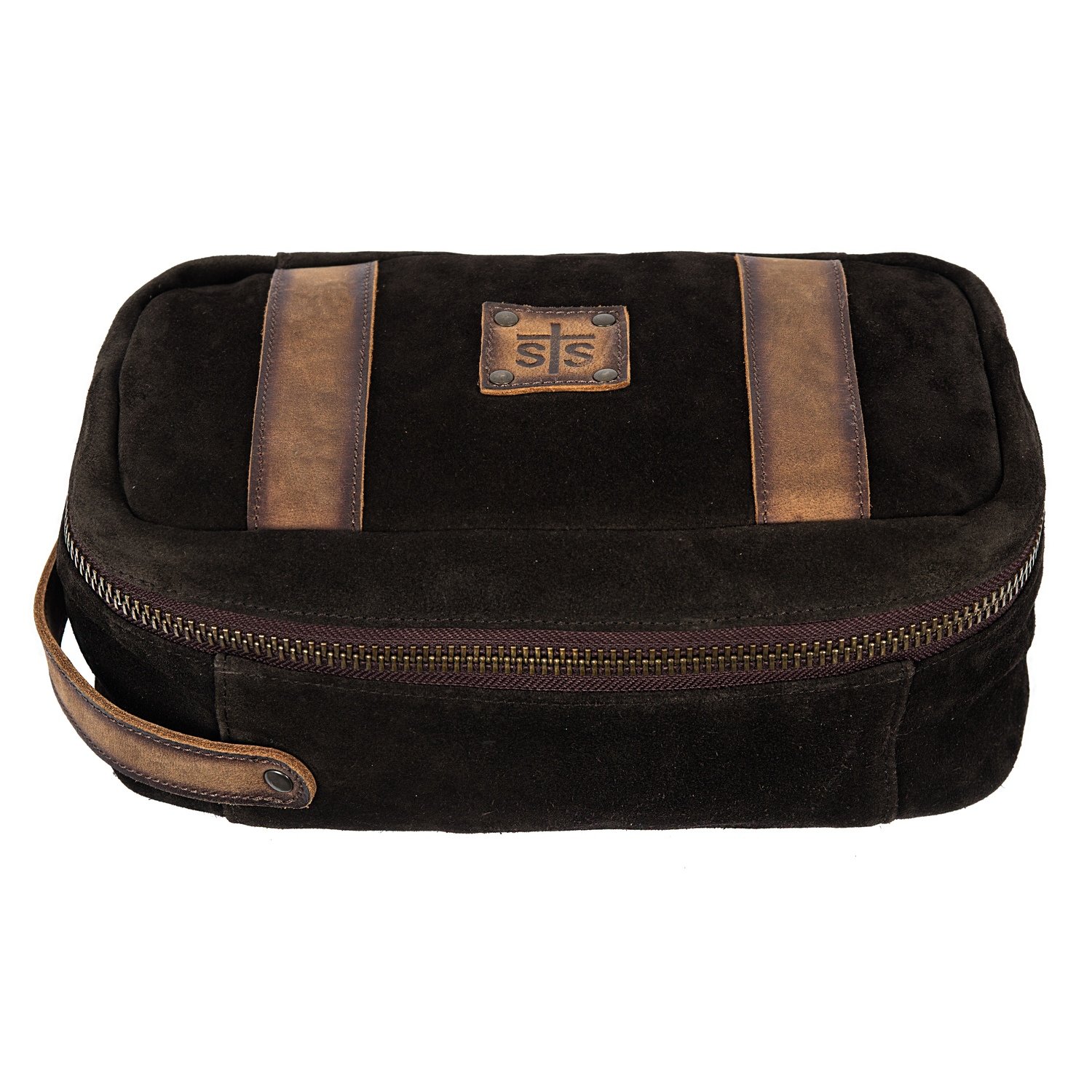 HERITAGE SHAVE KIT BROWN SUEDE / LEATHER