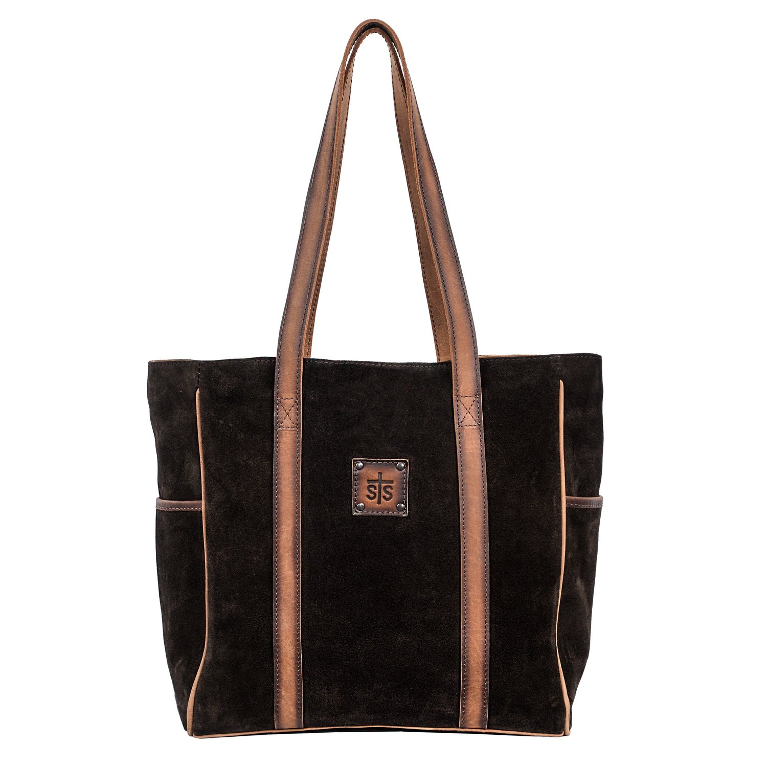 HERITAGE TOTE BRWON SUEDE / LEATHER