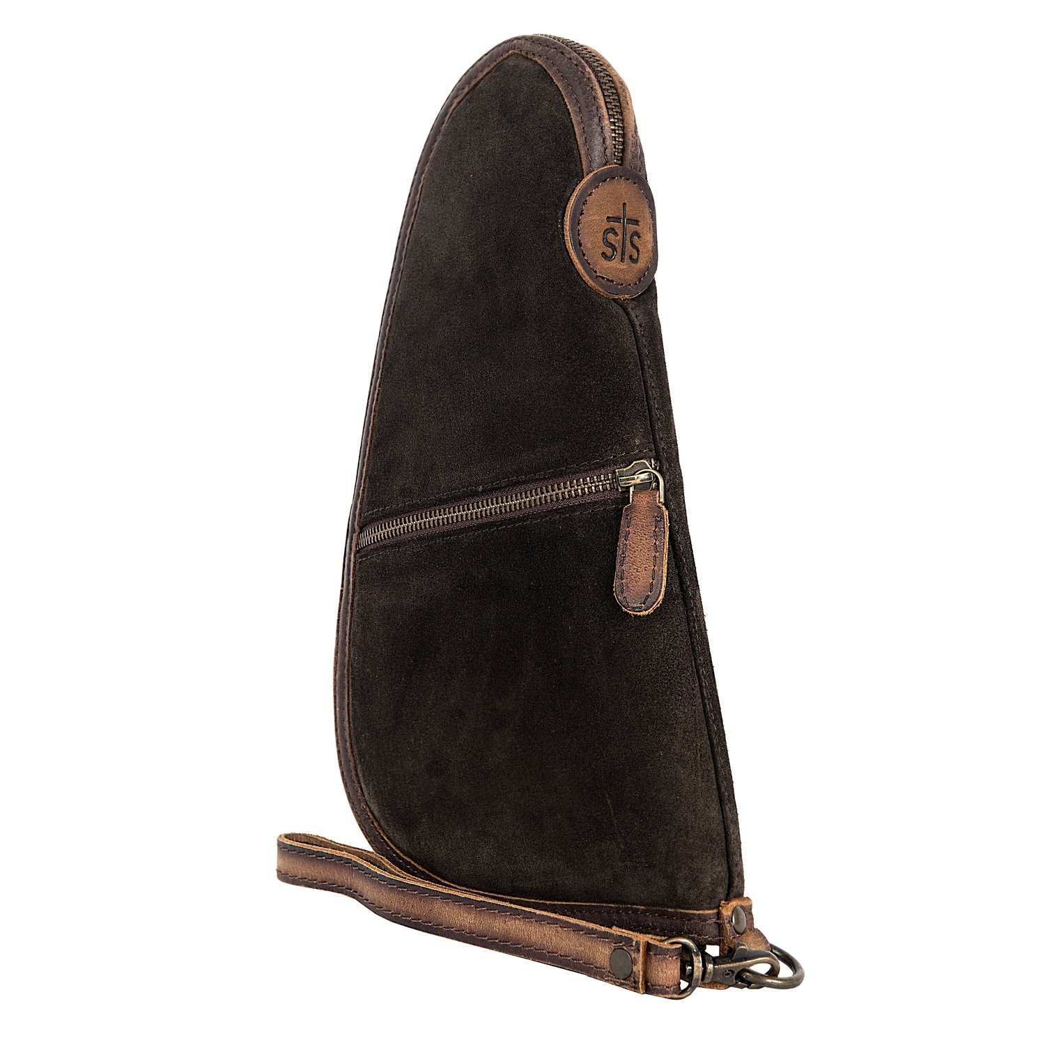 HERITAGE PISTOL CASE BROWN SUEDE / LEATHER