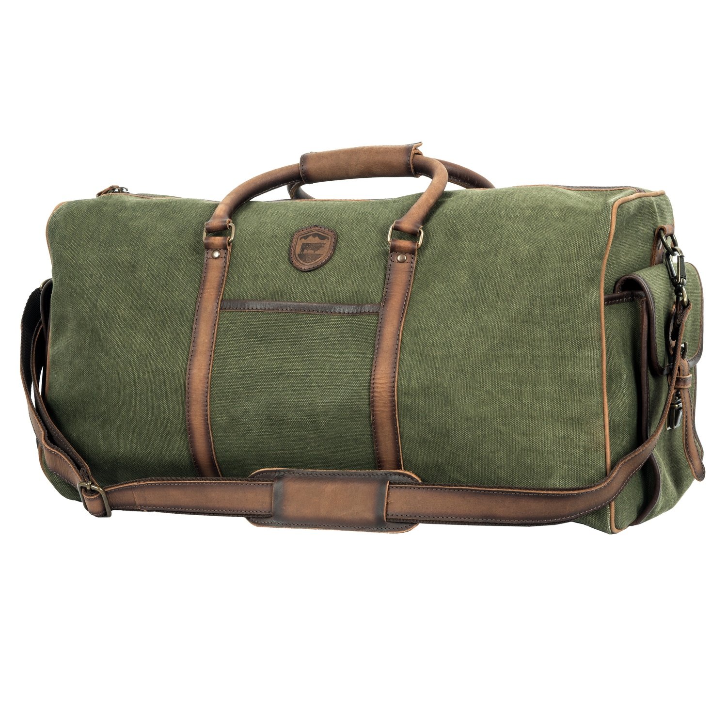CANVAS DUFFLE BAG - MILITARY GREEN