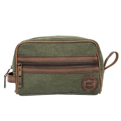 CANVAS SHAVE KIT - MILITARY GREEN
