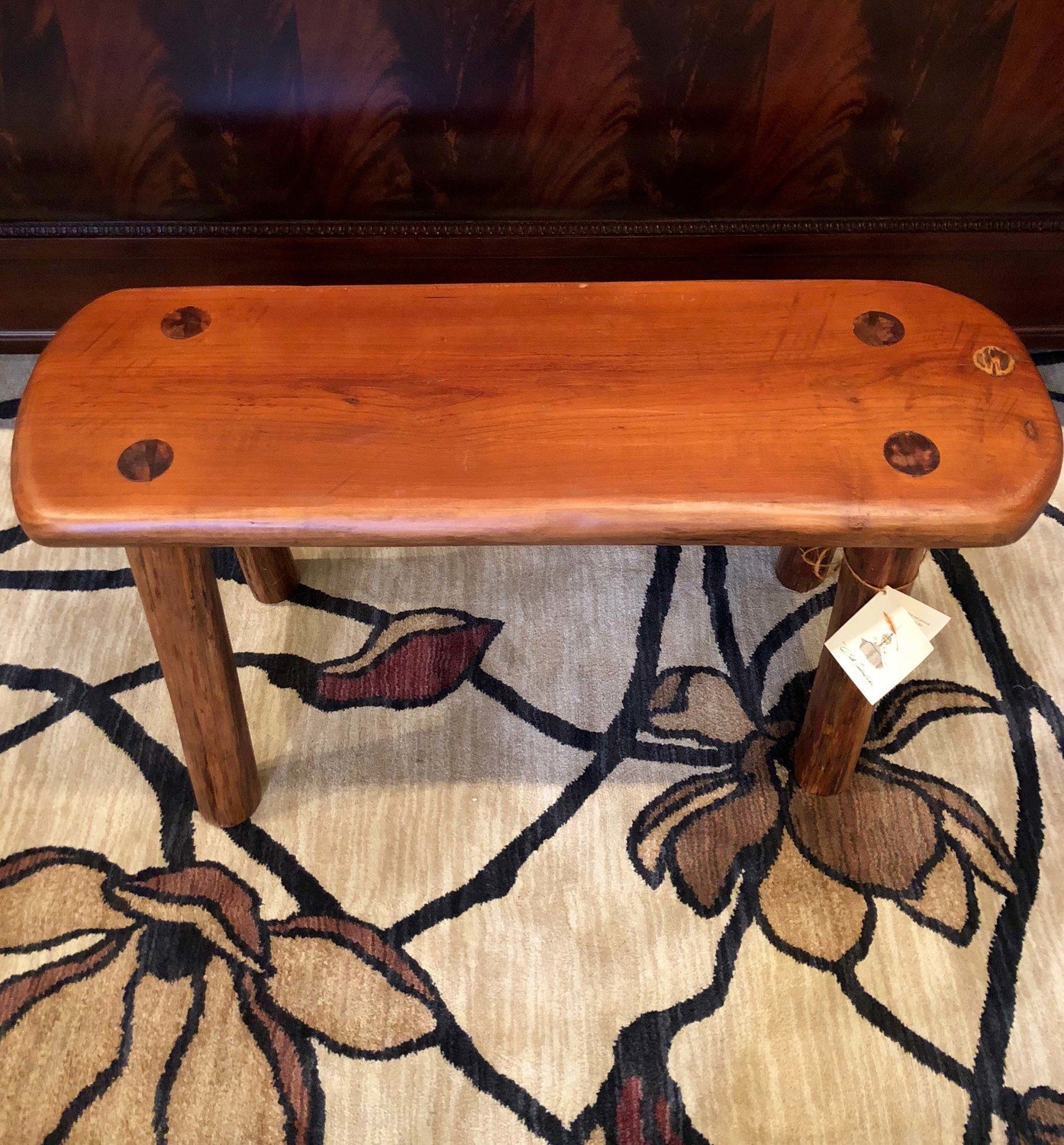 Cherry Bench - Medium with Walnut
