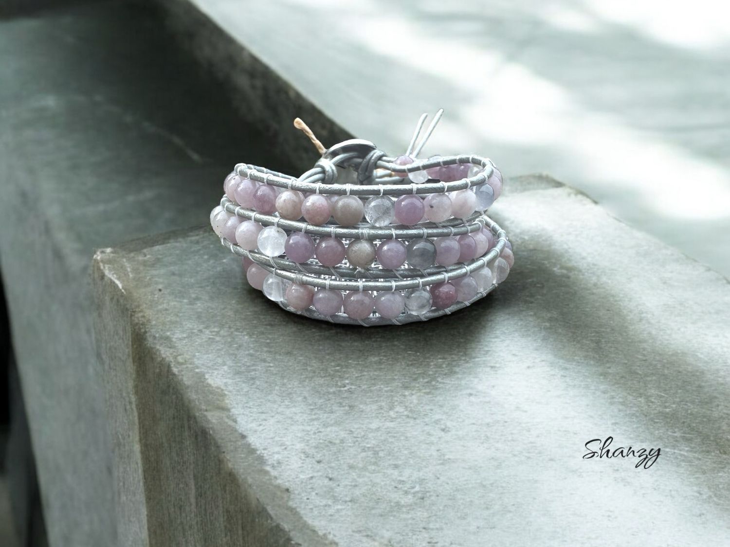 Lepidolite Wrap Bracelet