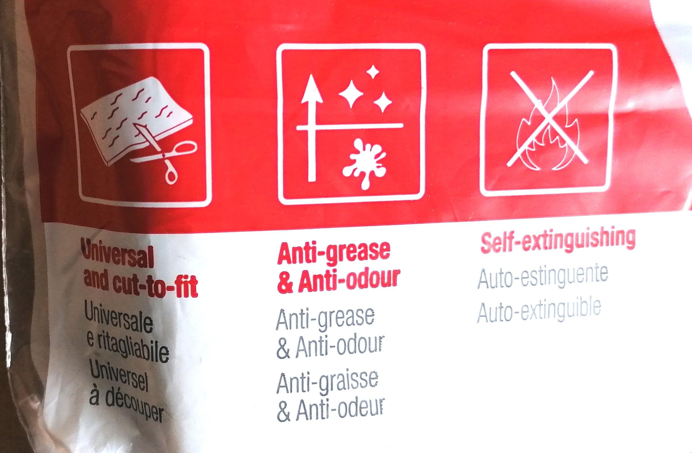 FILTRO CAPPA ALTA QUALITA' DOPPIO STRATO CARBONE + GRASSI