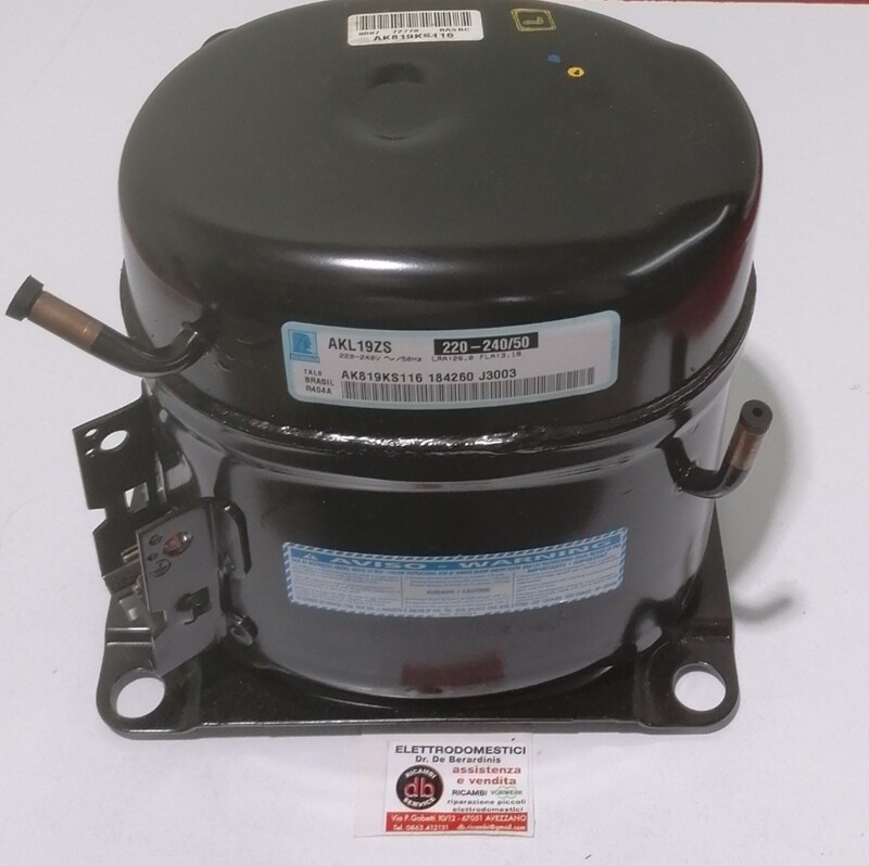 COMPRESSORE TECUMSEH AKL19ZS LBP 3/4 R404A