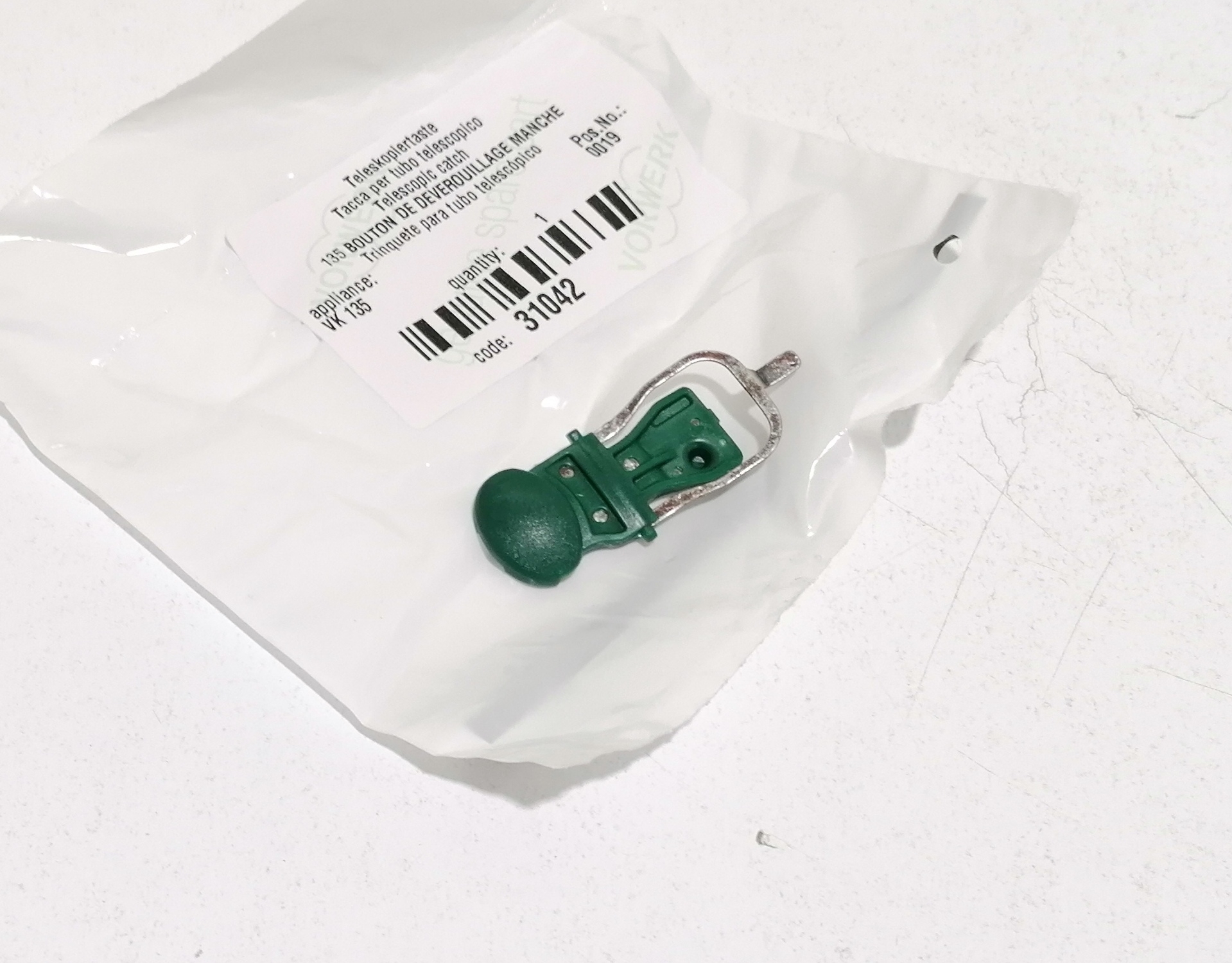 Fermo Bastone VORWERK FOLLETTO K135 K136 Originale