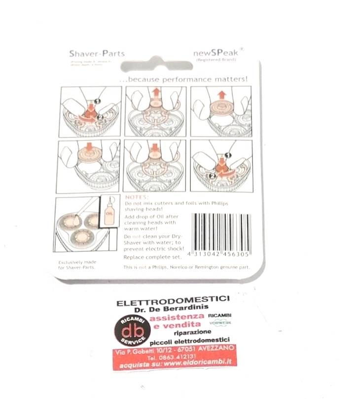 Testine Rasoio Philips HQ3 HQ5 HQ5 HQ55 HQ56 HQ6