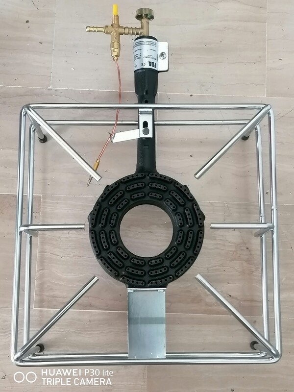 Fornellone Metano 40 X 40 Valvolato 18000 Calorie