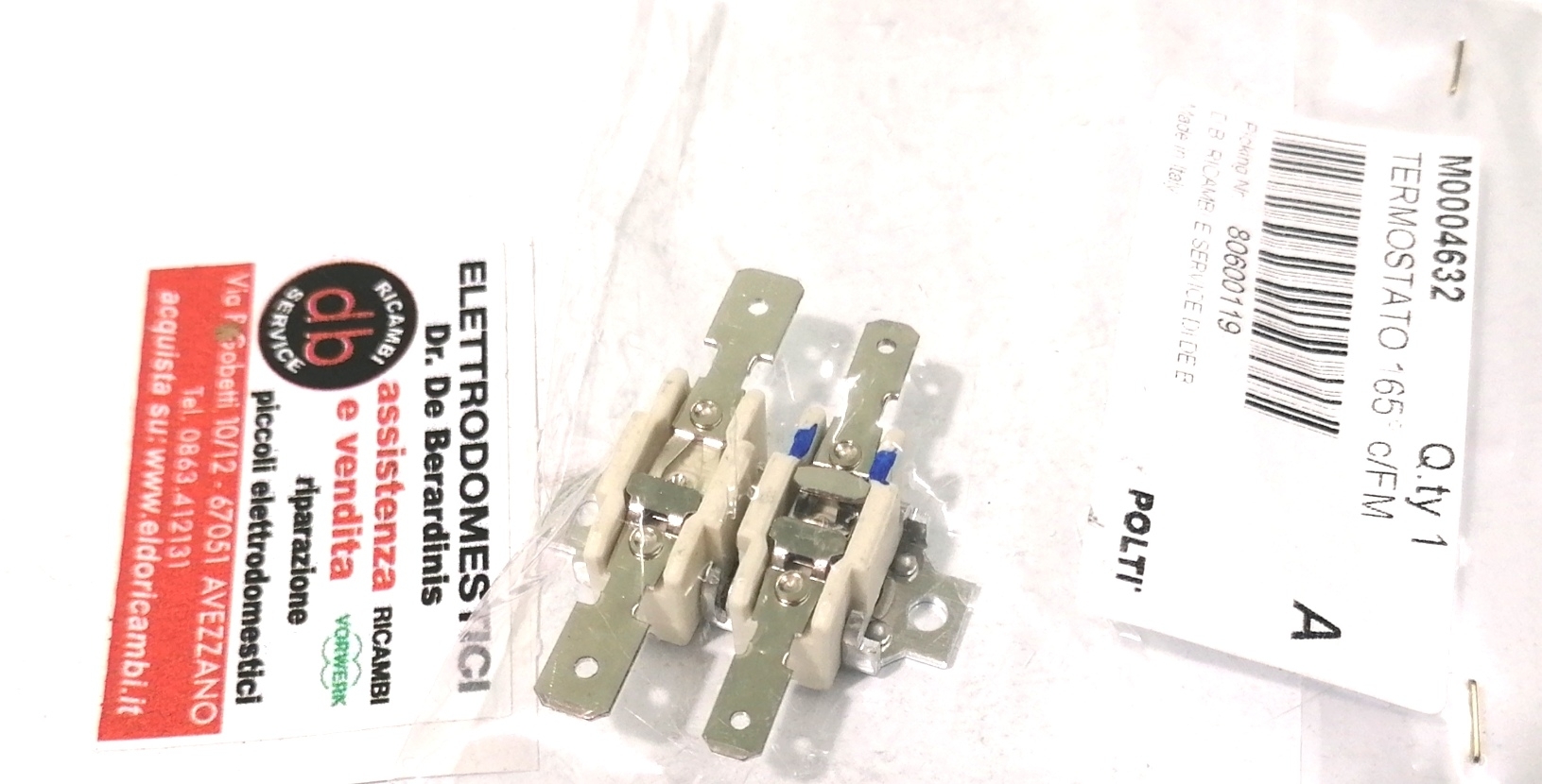 Termostato Ferro Stiro Polti 165 + Termofusibile M0004632