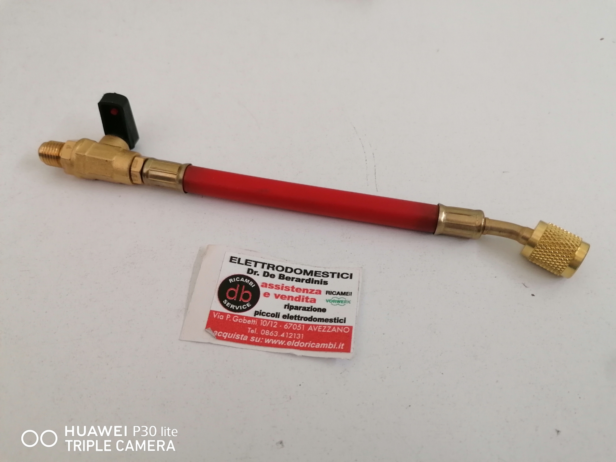 Rubinetto Ricarica Freon Frigorifero 1/4 SAE Femmina Maschio