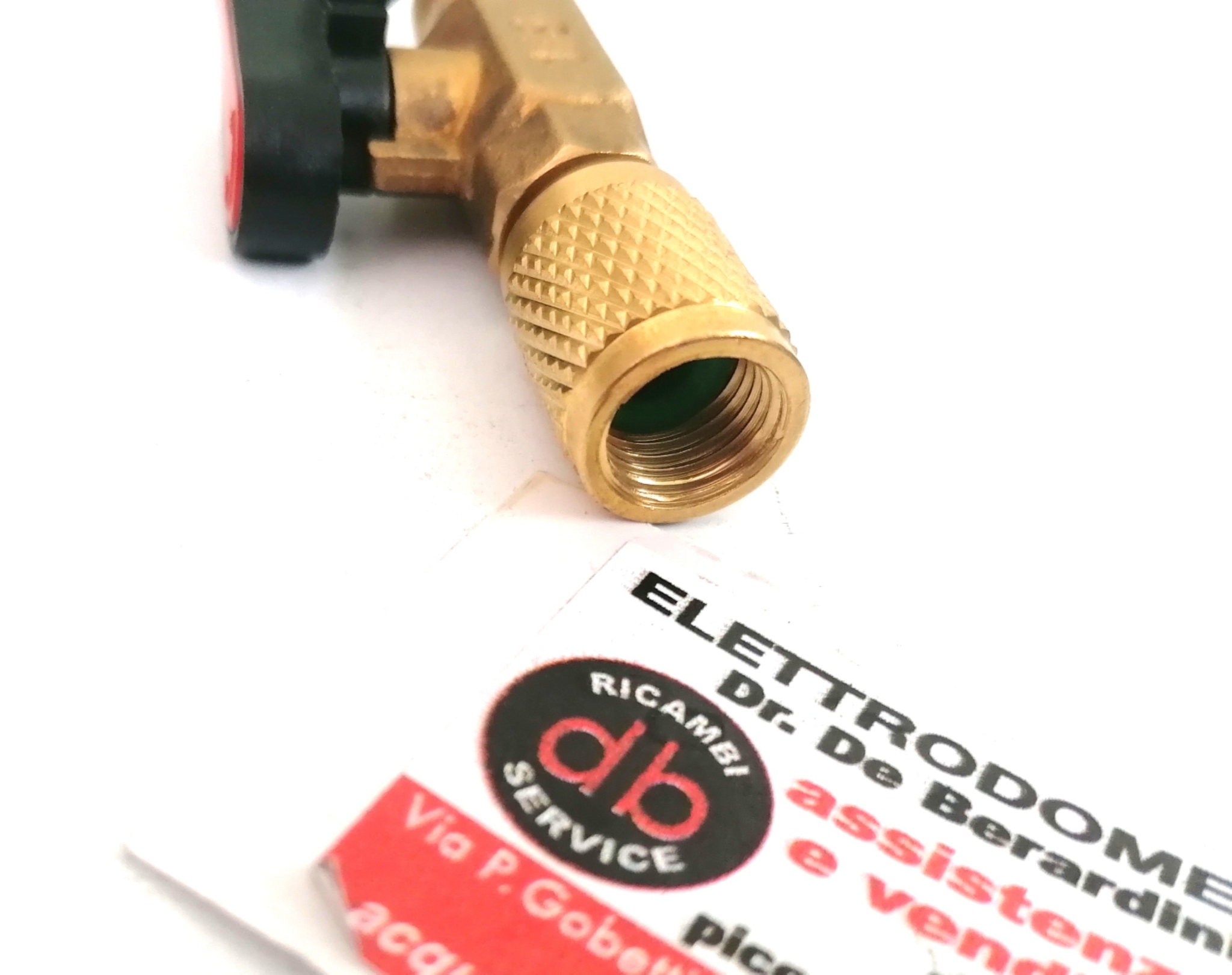 Rubinetto Ricarica Freon Frigorifero 1/4 SAE Femmina 1/4 Maschio