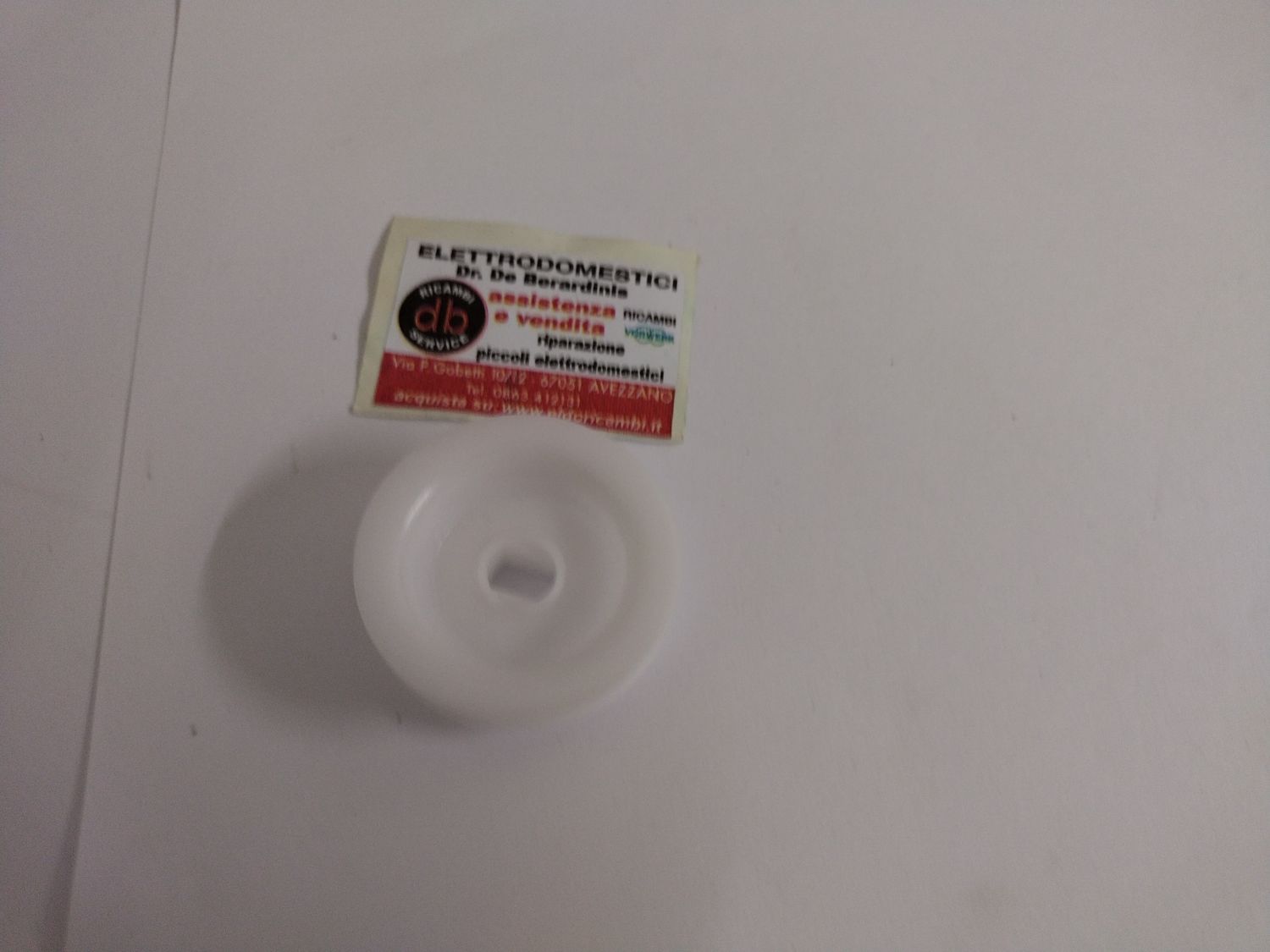 PULEGGIA MOTORE ASCIUGATRICE D46MM BIANCA ELECTROLUX ORIGINALE 1258654100
