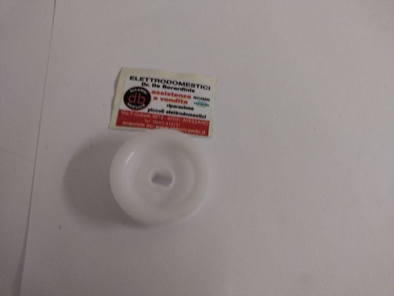 PULEGGIA MOTORE ASCIUGATRICE D46MM BIANCA ELECTROLUX ORIGINALE 1258654100