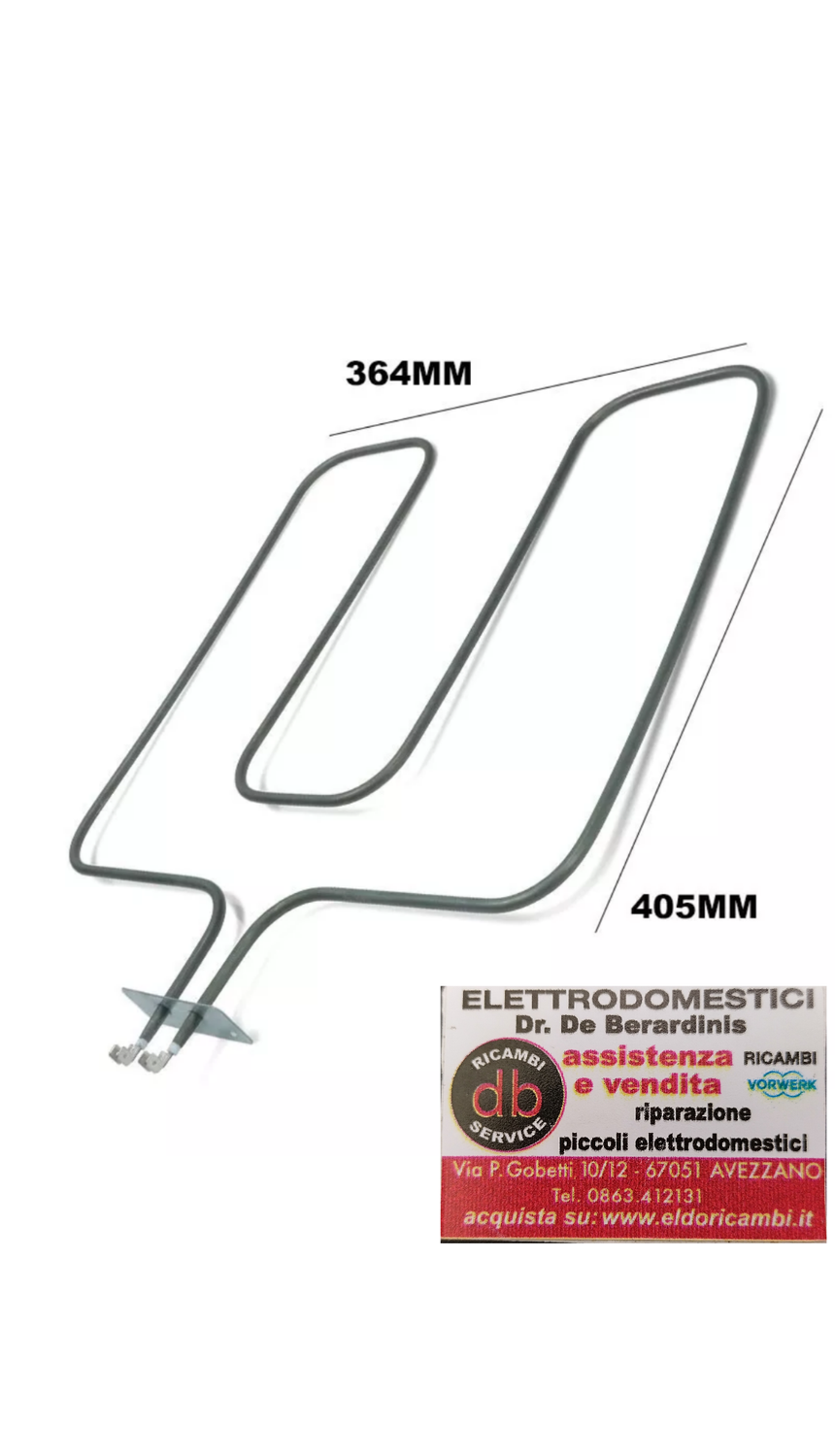 RESISTENZA INFERIORE 1200W PER FORNO BEKO ARCELIK 262900061 262900099 262900081