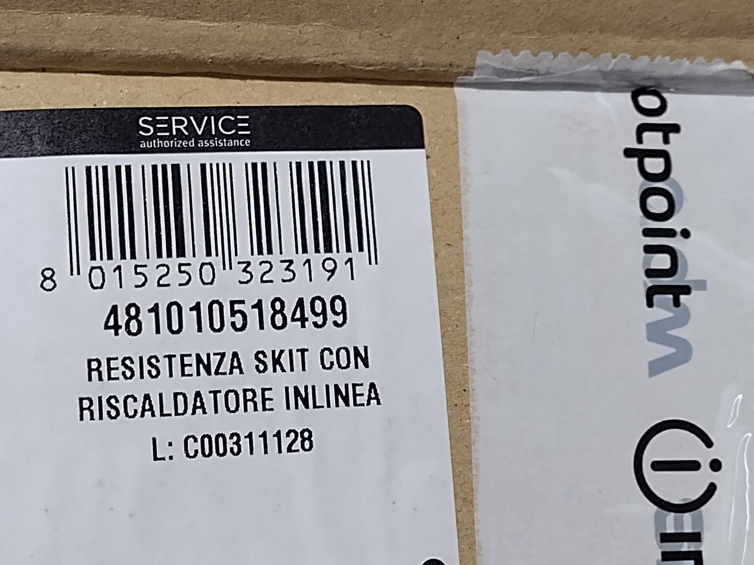 Resistenza Kit Lavastoviglie Whirlpool Ignis 481010518499