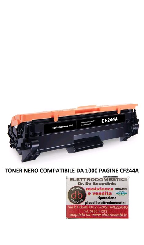 TONER CF244A PER HP LASERJET  Pro M15w M28W M28A M15A 1000 PAGINE CON CHIP RESET