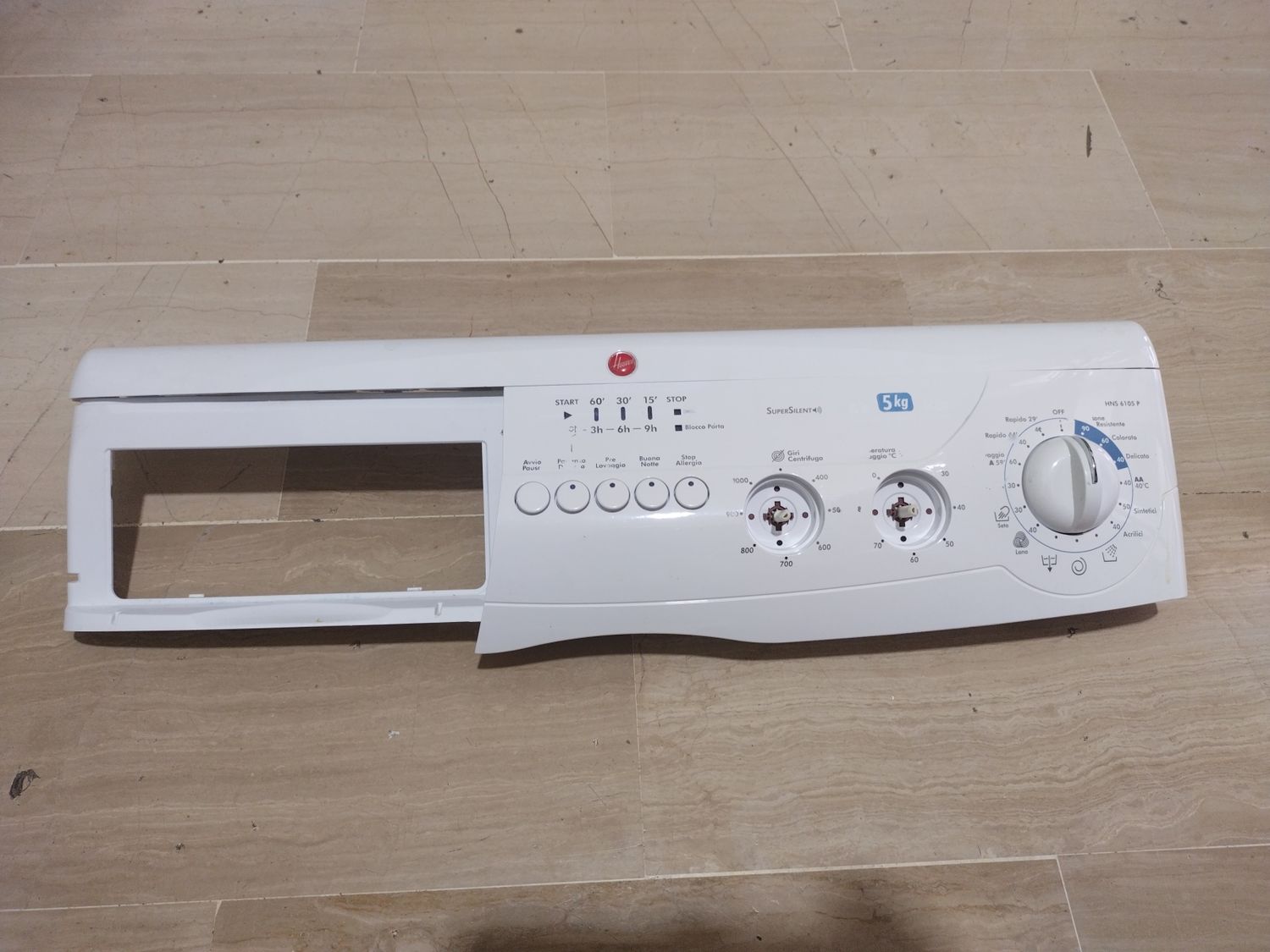 Cruscotto Con Scheda Display E Commutatori Lavatrice Hoover HNS6105P 41010895 Usato