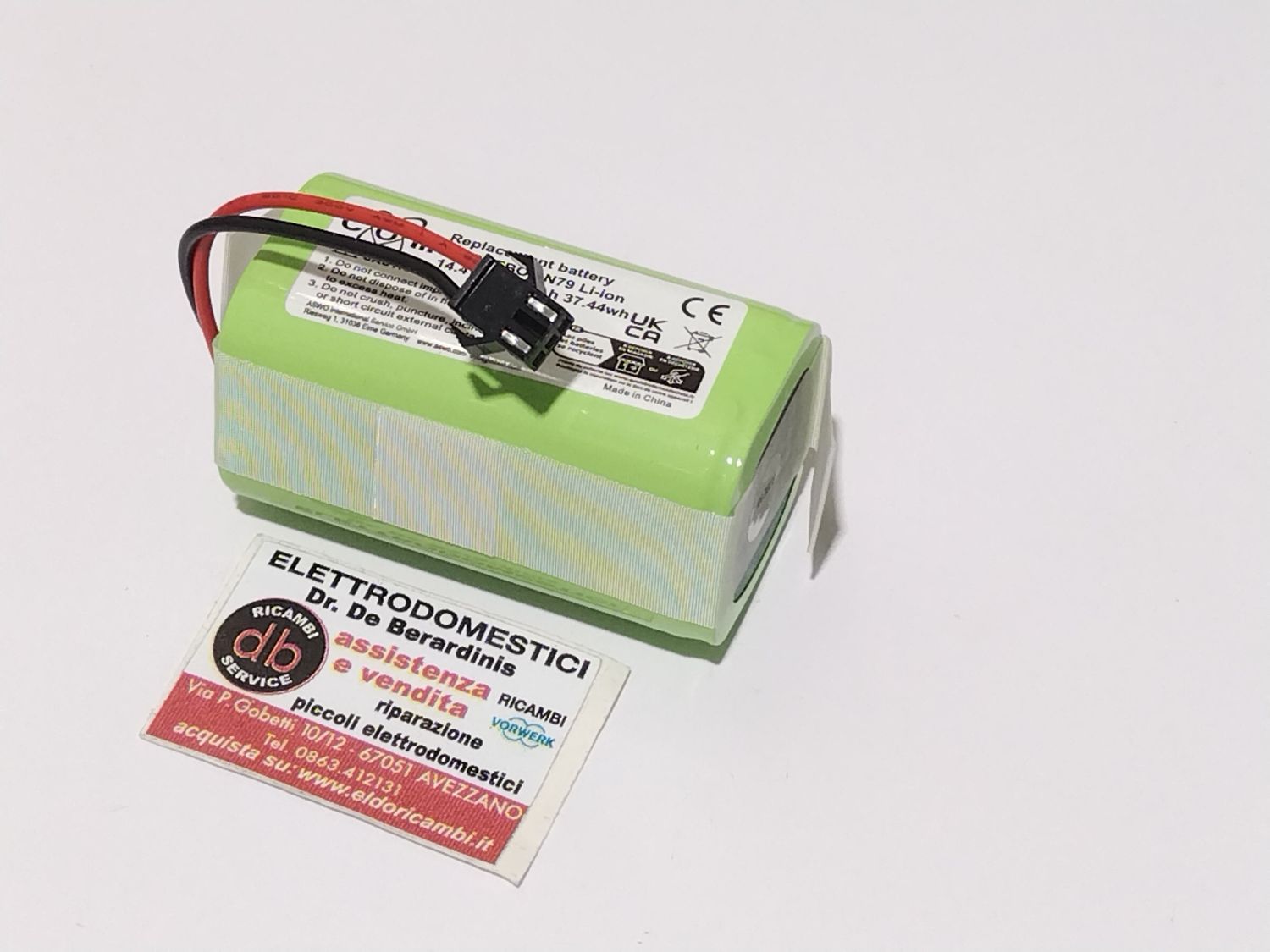 Batteria Ecovacs 14,4v 2600mah Robot Aspirapolvere