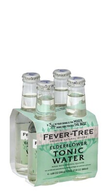 FEVER TREE PREMIUM ELDERFLOWER TONIC WATER CL.20 CONF. x 4 BOT