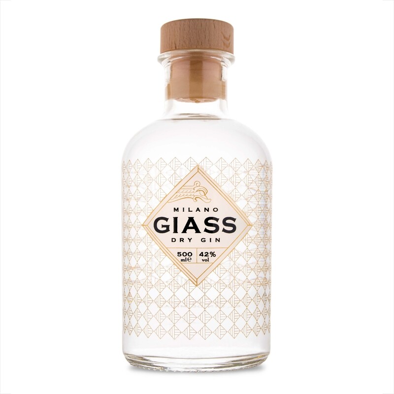 GIN GIASS MILANO DRY GIN CL 50 ALC 42%