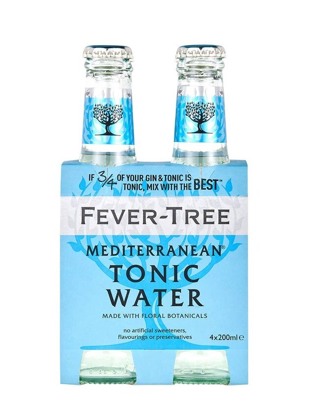 FEVER TREE PREMIUM MEDITERRANEAN TONIC WATER CL.20 CONF. x 4 BOT