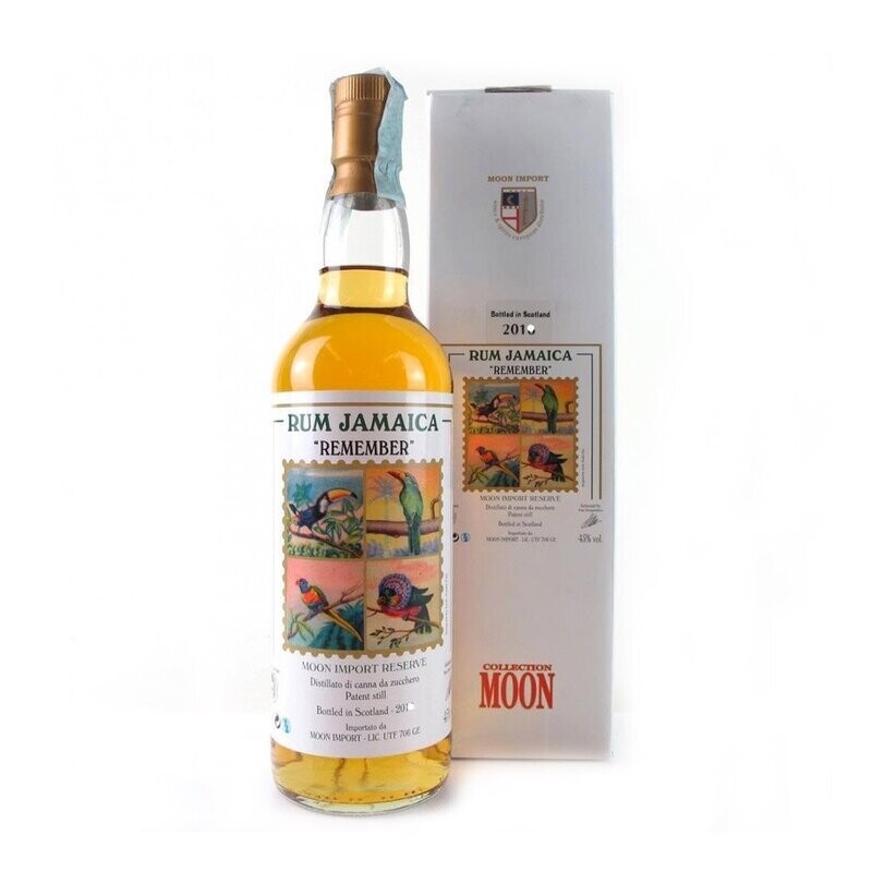 RUM MOON IMPORT JAMAICA REMEMBER 2018 CL 70