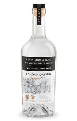 GIN BERRY BROS & RUDD LONDON DRY GIN CL 100 ALC. 40.6%