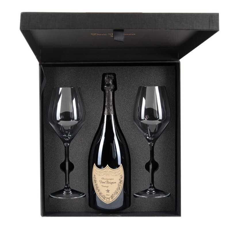 DOM PERIGNON BRUT 2012 CL.75 CASSETTA CON BICCHIERI