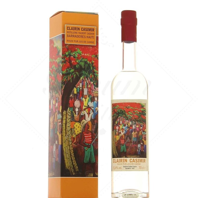 RUM CLAIRIN CASIMIR BIANCO - PUR JUS DE CANNE CL 70 VOL.% 51,4