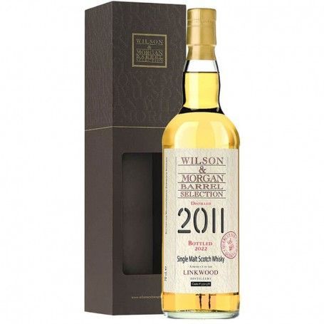 WILSON & MORGAN SINGLE MALT SCOTCH WHISK LINK WOOD 2011 BOTTLED 2022 CL 70