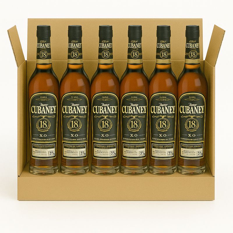 RON CUBANEY 18 SELECTO X0 CL 70 - CONFEZIONE 6 BOTTIGLIE