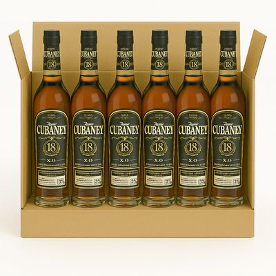 RON CUBANEY 18 SELECTO X0 CL 70 - CONFEZIONE 6 BOTTIGLIE