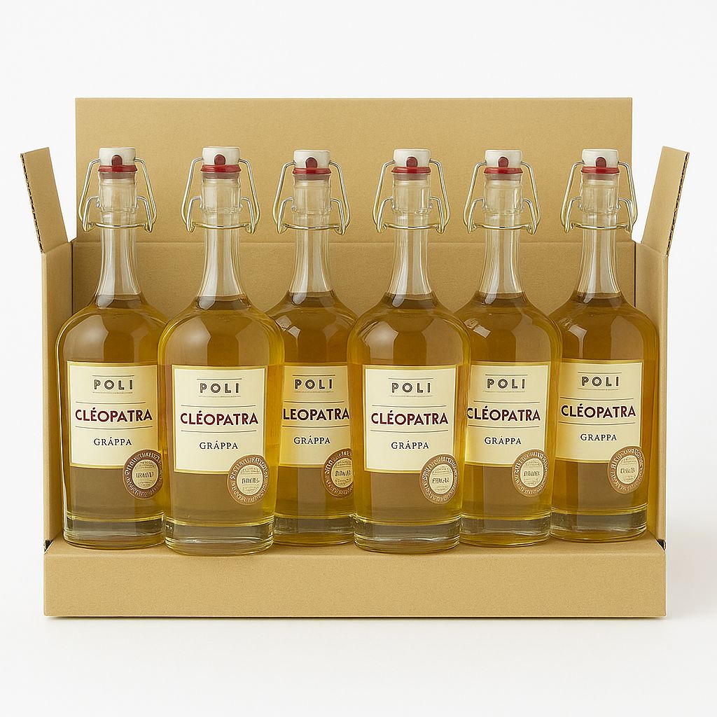 GRAPPA POLI CLEOPATRA AMARONE CL 70 ASTUCCIATA - CONFEZIONE 6 BOTTIGLIE
