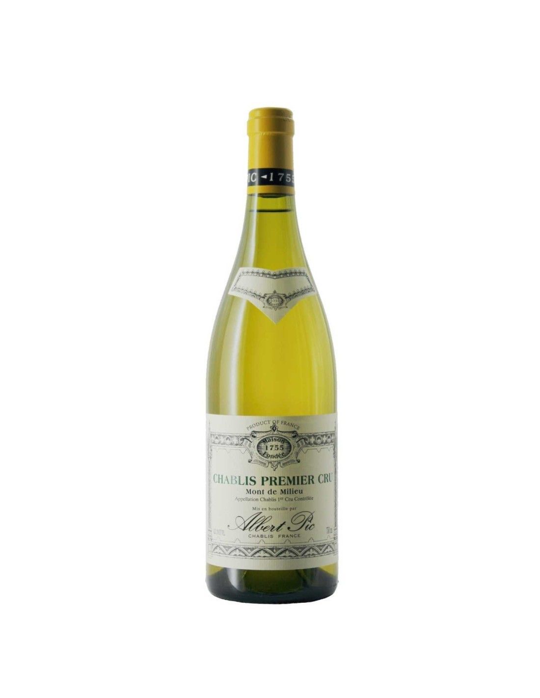 ALBERT PIC CHABLIS PREMIER CRU *MONT DE MILIEU CL 75
