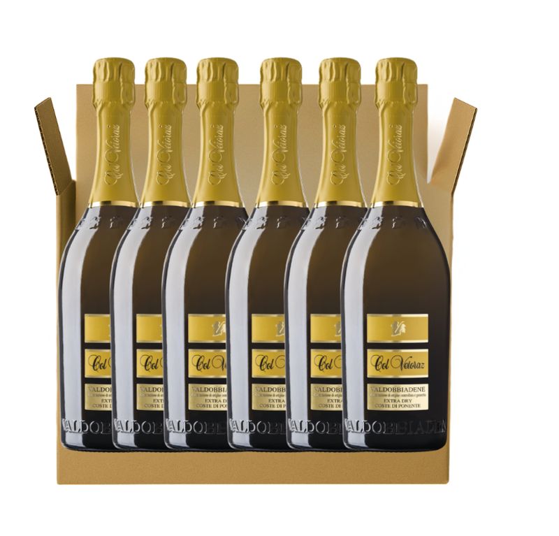 COL VETORAZ VALDOBBIADENE COSTE DI PONENTE EXTRA DRY DOCG CL 75 - CONFEZIONE DA 6 BOTTIGLIE