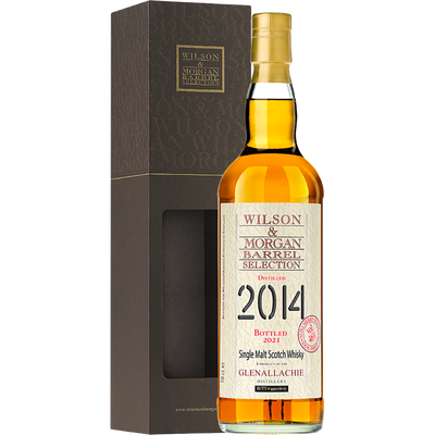 WILSON & MORGAN BARREL SELECTION 2014 GLENALLACHIE BOTTLED 2021 CL 70 WILSON & MORGAN BARREL SELECTION 2014 GLENALLACHIE BOTTLED 2021 CL 70