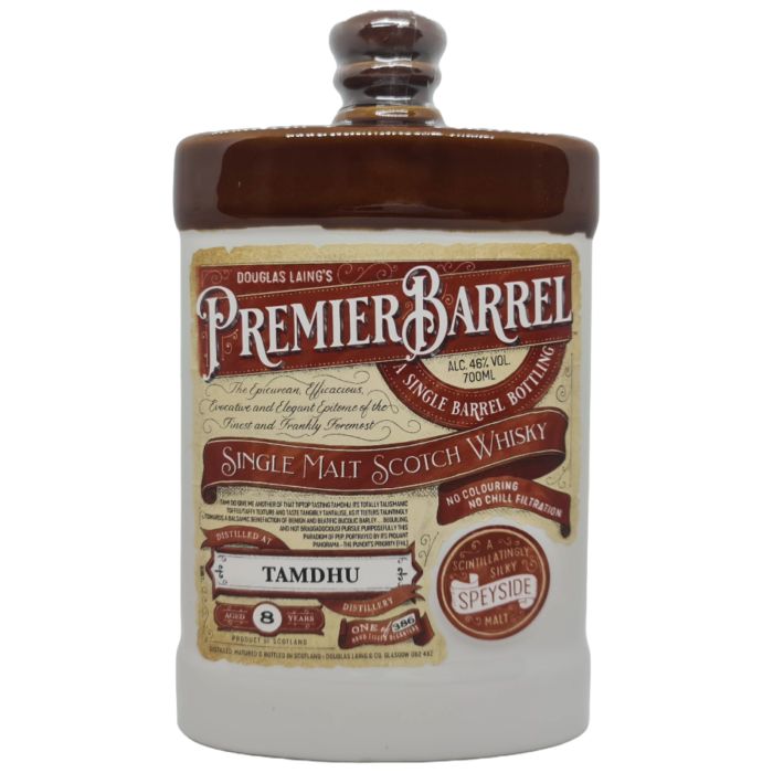 PREMIER BARREL SINGLE MALT SCOCTH WHISKY - TAMDHU 8 Y.O. BOTTIGLIA IN CERAMICA CL 70 ASTUCCIATO