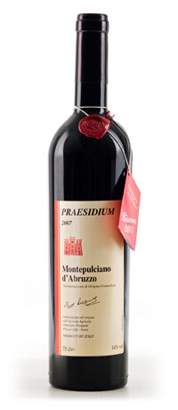 PRAESIDIUM MONTEPULCIANO D'ABRUZZO RISERVA 2020 DOC CL 75