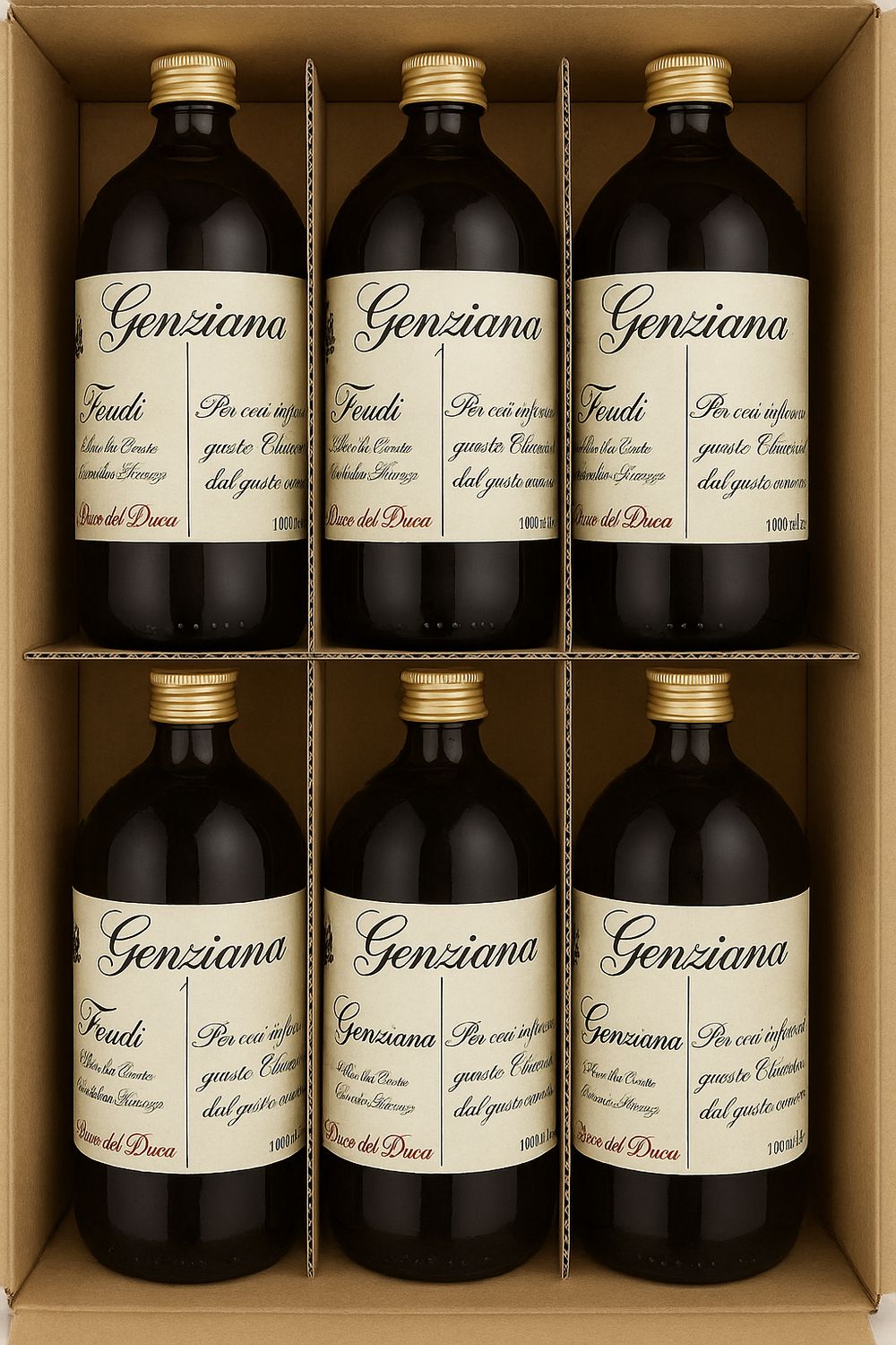 GENZIANA FEUDI ELISIR DEL DUCA ABRUZZO CL 100 -CONFEZIONE 6 BOTTIGLIE GENZIANA FEUDI ELISIR DEL DUCA ABRUZZO CL 100 -CONFEZIONE 6 BOTTIGLIE
