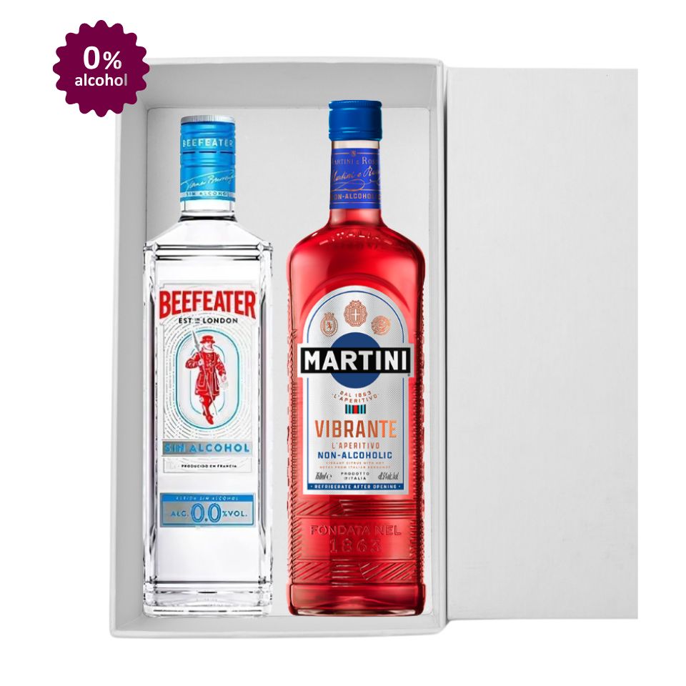 CONFEZIONE APERITIVO ANALCOLICO -  BEEFEATER GIN 0,0% & MARTINI VIBRANTE