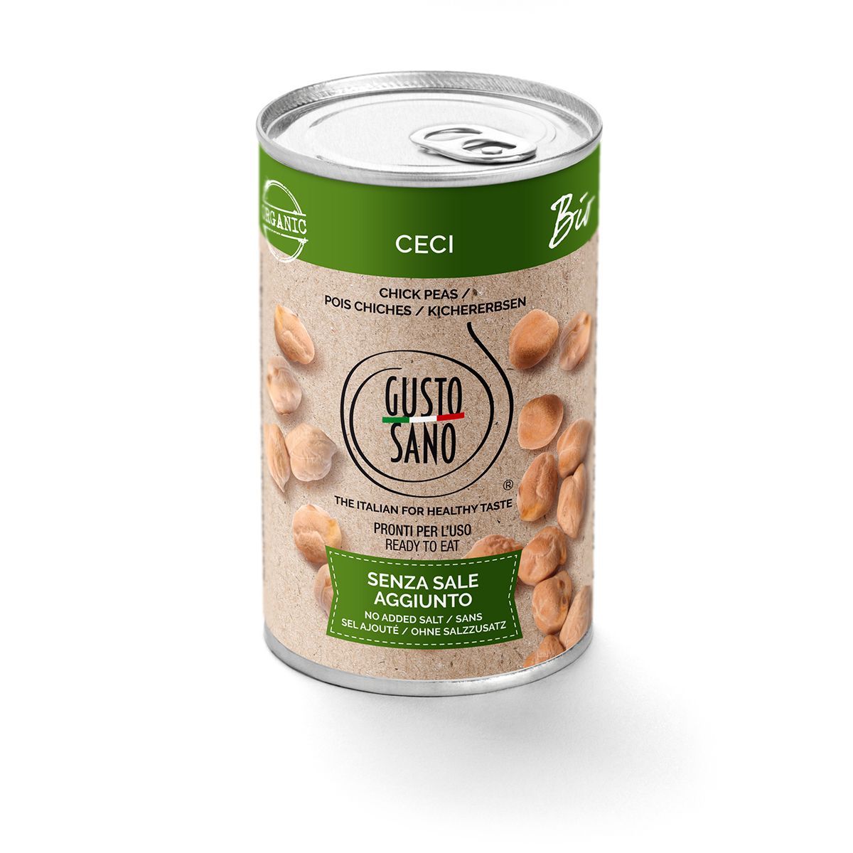 GUSTO SANO CECI BIO - CONFEZIONE DA 6 BARATTOLI DA 400 GR