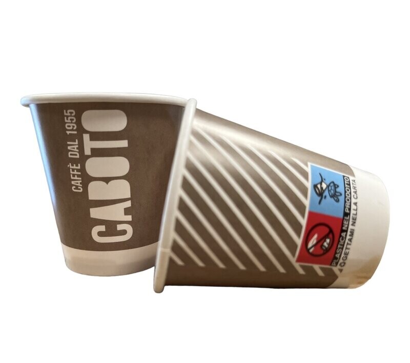 100 BICCHIERI DI CAFFE' COMPOSTABILI